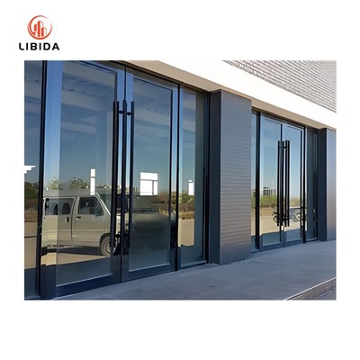 Jualan Panas Reka Bentuk Moden Aluminium Double Swing Door Pintu Pintu Pintu Pintu Pintu